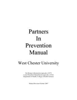 Partners In Prevention Manual