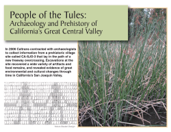 People of the Tules: Archaeology and Prehistory of California`s