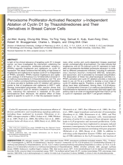 Peroxisome Proliferator-Activated Receptor