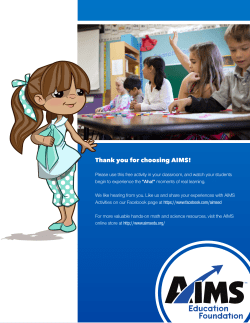 Thank you for choosing AIMS! - AIMS Store