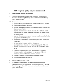 Congress - policy and process