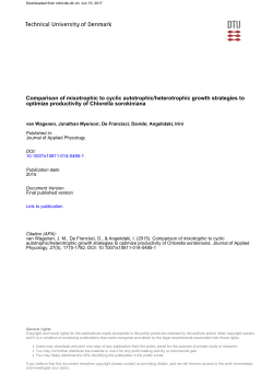 Comparison of mixotrophic to cyclic autotrophic/heterotrophic growth