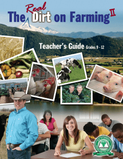 Teachers Guide - The Real Dirt on Farming