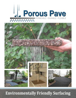 Environmentally Friendly Surfacing