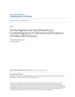 An Investigation into Asynchronicity as a Contributing Factor to Self