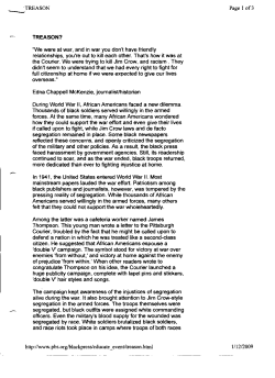 Reading: Double V Campaign