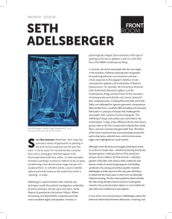 SETH ADELSBERGER - Baltimore Museum of Art