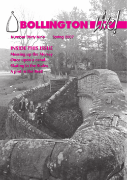 inside this issue - The Bollington Print Shop