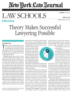 Theory Makes Successful Lawyering Possible