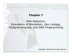 Chapter 7 DNA Detective: Extensions of Mendelism