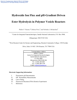 Hydroxide Ion Flux and pH-Gradient Driven Ester Hydrolysis in