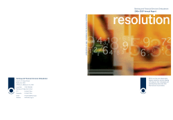 Annual Report 2007 - Financial Ombudsman Service