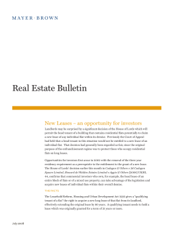Real Estate Bulletin