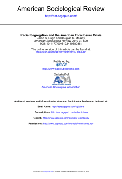 American Sociological Review