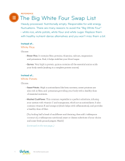 The Big White Four Swap List