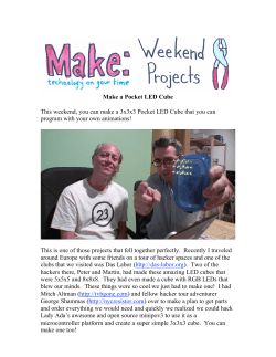 Make a Pocket LED Cube This weekend, you can