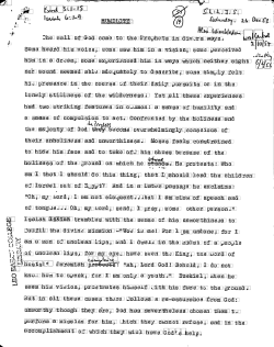 tosts!" Jeremiah - Leo Baeck College