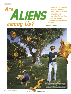 Are Aliens among Us?