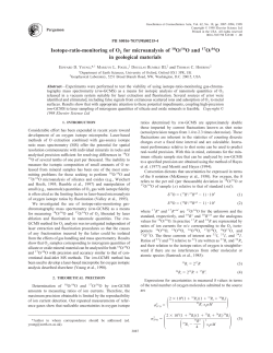 Isotope-ratio-monitoring of O2 for microanalysis of 18O/16O and