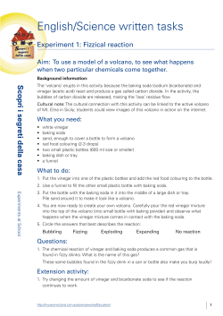 English/Science written tasks