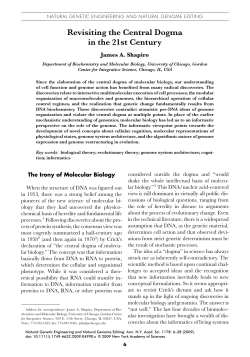 Revisiting the Central Dogma in the 21st Century