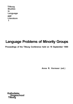 Language Problems of Minority Groups