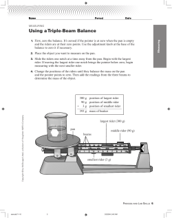 Using a Triple-Beam Balance