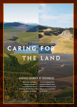 Caring For The Land - Alberta Chamber of Resources
