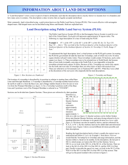 information about land descriptions