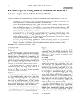 Is Routine Pregnancy Testing Necessary in Women with Suspected