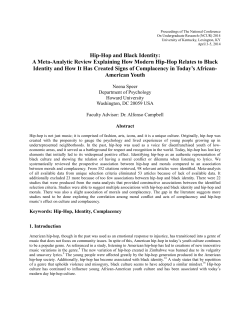 Hip Hop and Black Identity