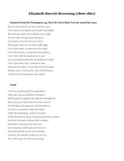 Elizabeth Barrett Browning (1806-1861)