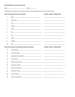 Naming Practice Test 1