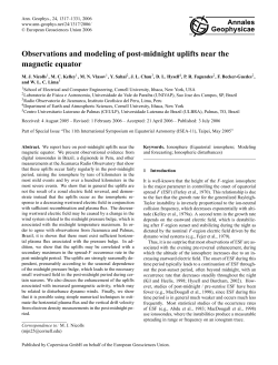 Observations and modeling of post-midnight uplifts near