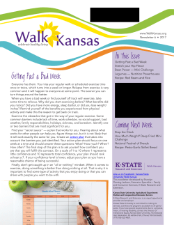 Getting Past a Bad Week - Kansas State University