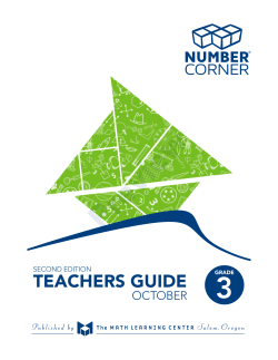 Number Corner Grade 3 Teachers Guide