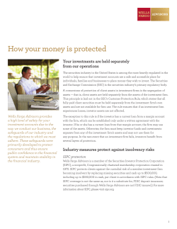 How your money is protected