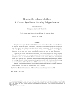 Re-using the collateral of others A General