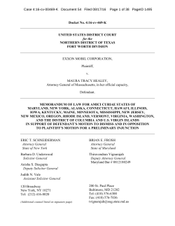 Docket No. 4:16-cv-469-K UNITED STATES