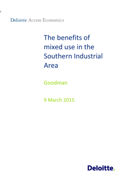 The benefits of mixed use in the Southern Industrial Area