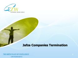 Jafza Companies Termination