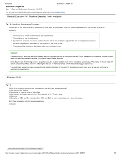 Sample Exercise 19.1 Practice Exercise 1 with feedback Problem