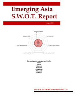 A SWOT Study of Asia`s Emerging Countries