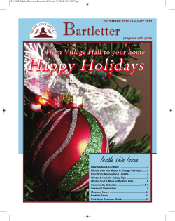 Happy Holiidays - Village of Bartlett
