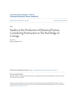 Considering Prestructure in The Red Badge of Courage