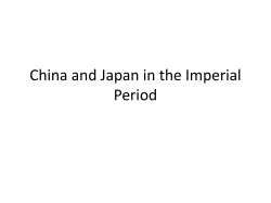 China and Japan in the Imperial Period