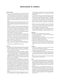 Stampa Information for Authors nuovo