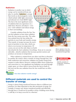 Different materials are used to control the transfer of energy.