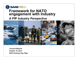 Framework for NATO engagement with Industry