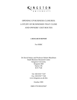 Many businesses close every year - approximately 400,000 or 10